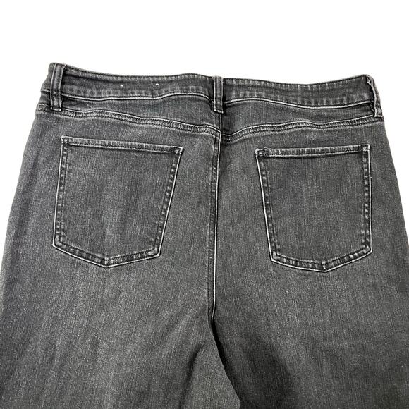 Talbots Black High Rise Straight Crop Jeans Plus Sz 16 - Picture 6 of 10